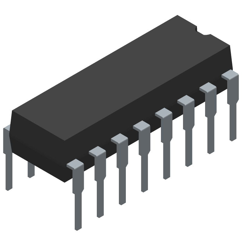 CMOS Decade Up/Down Counter IC, 5MHz, 18V, PDIP