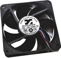 AC Axial Fan, 120 x 120 x 38mm, 158m/h, 66W, 100  240 V ac (CeraDyna Series)