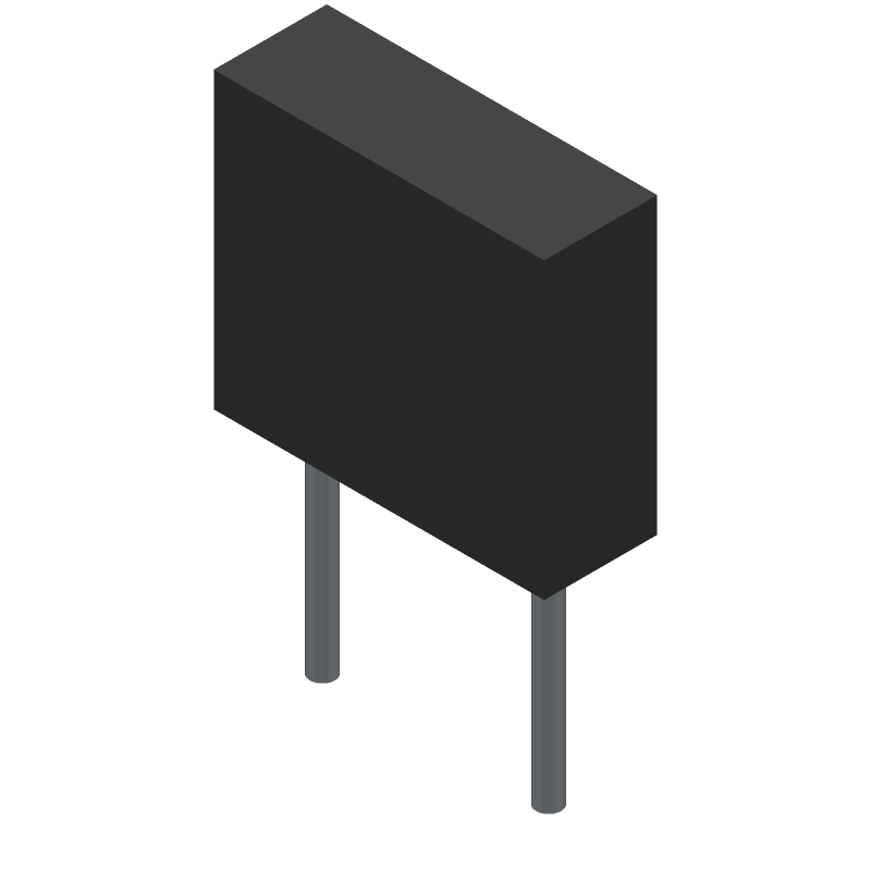 Cap Film 0.1uF 63V PET 10% (7.3 X 2.5 X 6.5mm) Radial Stacked 5mm 125°C Automotive Ammo