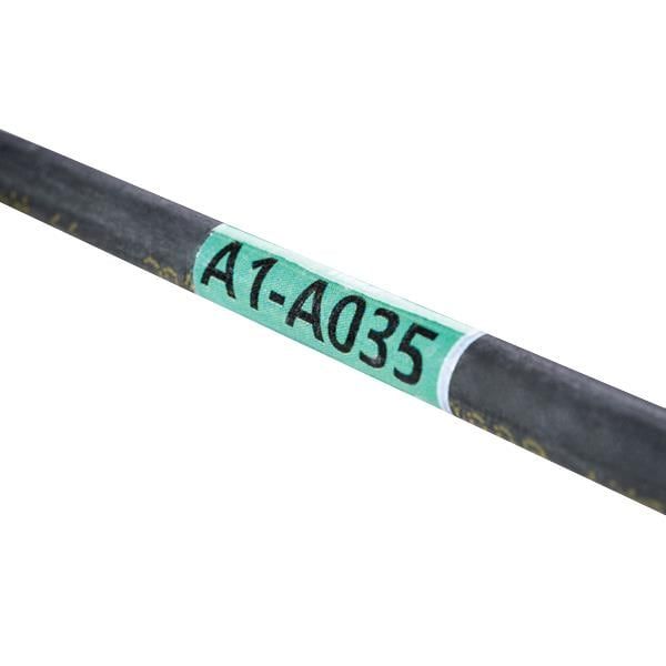 Clear Polyester Laser Cable Tags, White, 0.8"