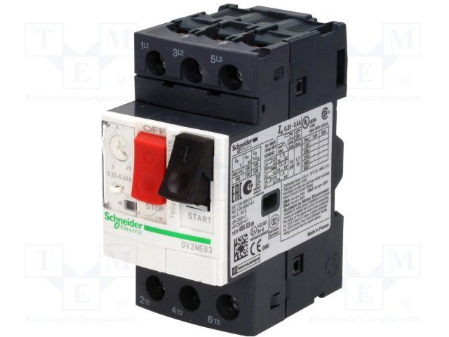 Thermal Magnetic Circuit Breaker, 3 Pole(s), 32A, 690VAC, Panel Mount