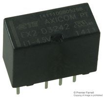 DPDT Signal Relay, 2A, 220VDC, 4.5VDC Coil, PCB Mount