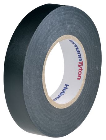 Electrical Tapes PVC black 15 mmx25 m PU=1 ROL, HTAPE-FLEX15BK-15X25, HellermannTyton