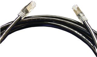 Cat5e Shielded Ethernet Cable, RJ45 M/M, 15ft, PUR, 24AWG, 105°C