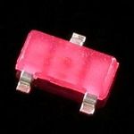 Red Uni-Color LED, 660nm, 140°, SOT-23, 3-Pin, 30mA