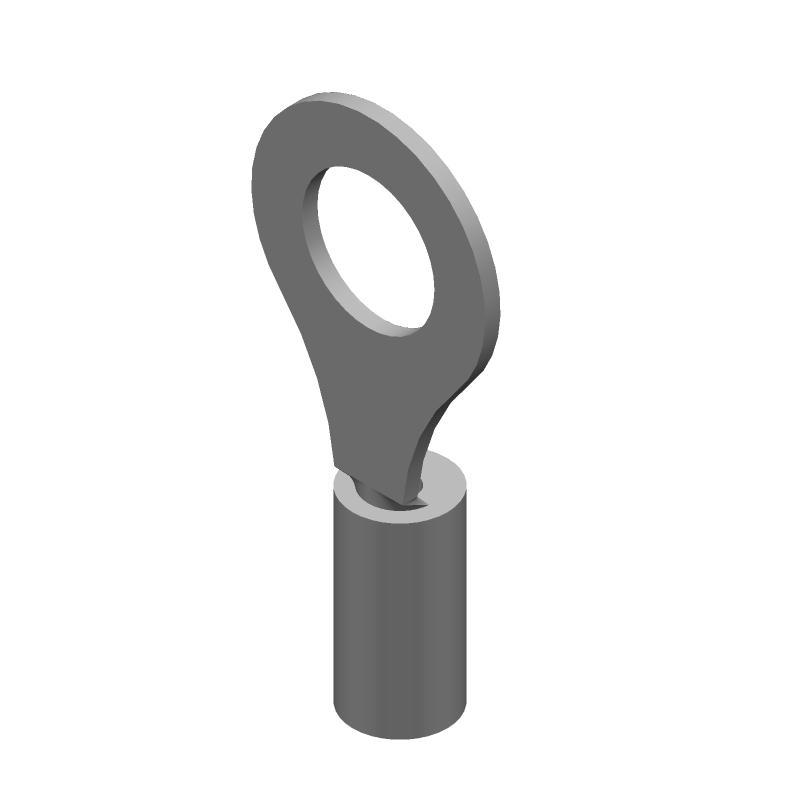 Ring Terminal 16-22AWG Copper Tin Insulated Vinyl Red 600V