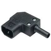 Mains Power Connector, 10A 250VAC, Male, 3 Pos, Screw