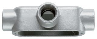 CROUSE-HINDS   T100M   CONDUIT OUTLET BODY, TYPE T, IRON, 1", 7.05L X 2.65W X 1.8"H