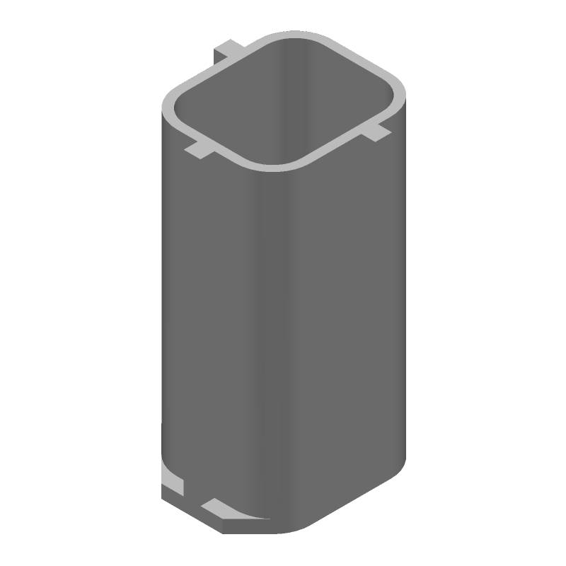 4 Pos PBT Signal Rectangular Connector, Female, Crimp