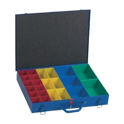 Alutec 10550 Blue organiser case with removeable compartments (L x W x H) 440 x 330 x 66 mm
