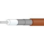 RF cables with PTFE/FEP/PFA dielectrics RG142 alternative, 50 Ohm, 6 GHz, 165°C, Dia 4.95 mm, FEP jacket