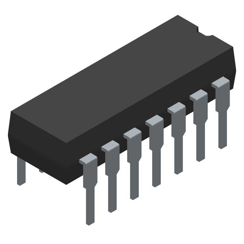 Quad Op Amp, 1MHz BW, 32V Max Supply, DIP, 4-Ch