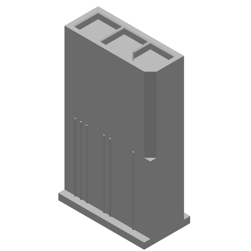 3 Pos 4.2mm Wire Housing, Male Pin, 9A, 600V, UL94 V-0