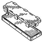 Board Stacking Connector, 528 Contact(s), 12 Row(s), Male, Straight, 0.05 inch Pitch, Surface Mount Terminal, Locking Mech, Plug, ROHS COMPLIANT