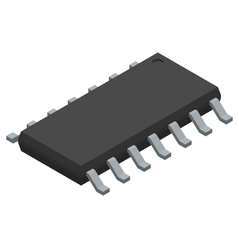 Buffer/Inverter Driver IC, 4A, 5-36V, AEC-Q100, SOP-14