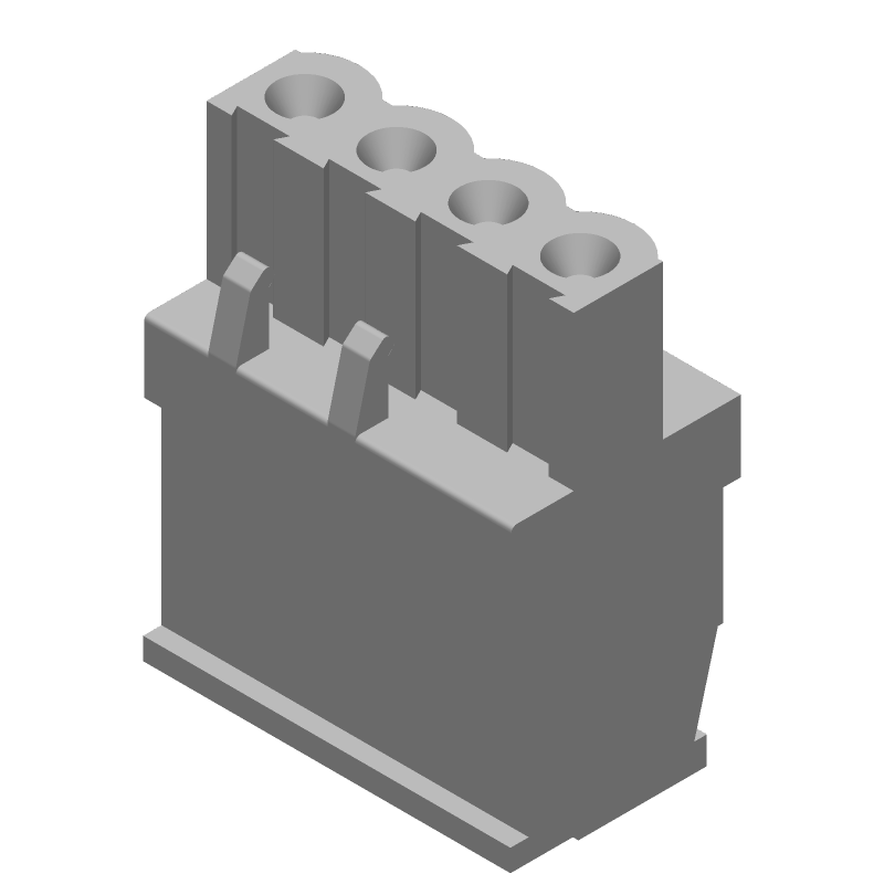 4 Pos 5mm Pitch Terminal Block, 15A, 300V, Screw, Cable Mount, Green