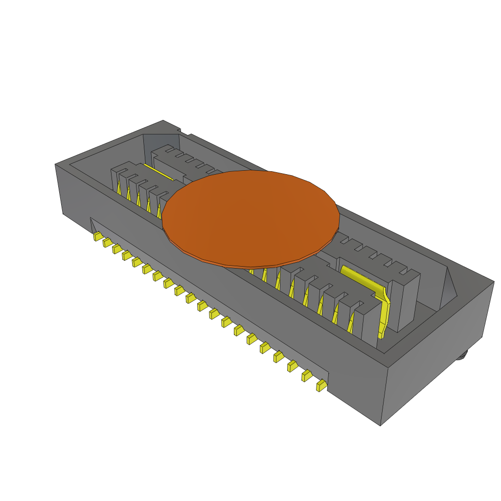 Conn High Speed Socket Strip SKT 40 POS 0.8mm Solder ST SMD T/R