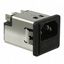 Filtered Power Entry Module, 2A, 250VAC, 3 Pos, 1 Port, Fuse