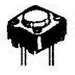 Tactile Switch SPST Off-Mom 50mA 24VDC Thru-Hole PC Pin 0.98N