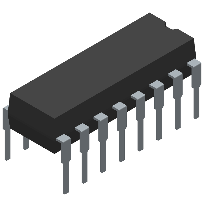 4-to-10 Demultiplexer IC, 30ns, 5V, PDIP