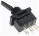 Toggle Switches SP ON-OFF-ON PADDLE BLACK