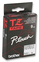 TAPE, 9MM, BLACK/CLEAR, FLEXIBLE