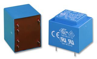 BLOCK         VB0.35/2/18             Isolation Transformer, EE 20 x 6.1, 350 mVA, 1 x 230V, 2 x 18V, 9 mA