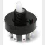 Rotary Switch DP3T 12A 250VAC 125VDC Quick Connect 45°