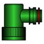 Shrink Boot Adapters 90° 15 Shell Size Olive Drab Cadmium Over Electroless Nickel Aluminum Alloy