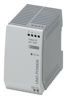 PHOENIX CONTACT   UNO-PS/1AC/24DC/100W   AC/DC DIN Rail Power Supply, Adjustable, Fixed, 85 V, 264 V, 100 W, 24 V, 4.2 A