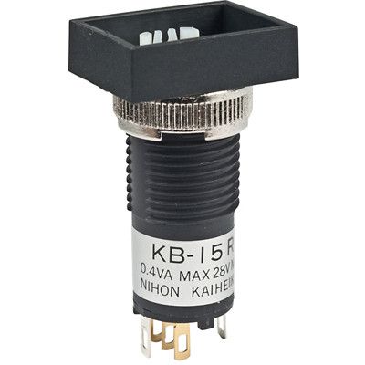 Switch Push Button ON (ON) SPDT Rectangular Button 0.1A 28VAC 28VDC 0.4VA Momentary Contact Panel Mount Solder Lug