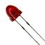 Red LED Emitter, 5mm, Diffused Dome, 626nm, 2.1mcd