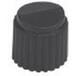Control Knob, Round Nylon Black 12.7mm 12.7mm