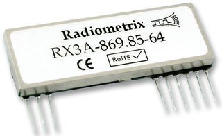 RADIOMETRIX         RX3A-869.85-64             RF MOD, RX, FM, 869.85MHZ, 64KBPS