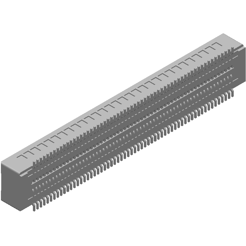 120 Pos 2 Row Receptacle, 0.4mm Pitch, 3.5mm Stack, SMT