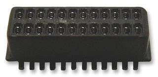 JAPAN AVIATION ELECTRONICS INDUSTRY IL-WX-20PB-VF-BE Board-To-Board Connector, Vertical, Surface Mount, Header, 20 Contacts, 0.8 mm, Tin Plated Contacts