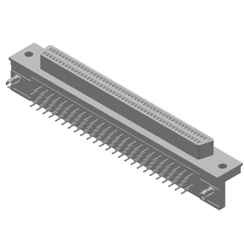 100 Pos 2 Row Right Angle Shielded Modular Connector