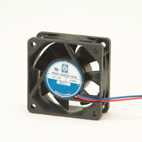 60x25mm Axial Fan 12VDC 4600RPM 25CFM Sleeve Bearing