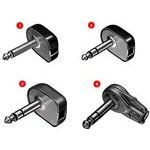 2-Pole Right Angle Audio/RCA Plug, Shielded, Solder