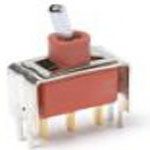 SPDT Toggle Switch, 20V, 7.5A, Mom-Off-Mom, Through Hole