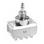 3PDT Toggle Switch, 6A 28VDC, Panel Mount, Lug Term
