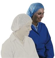 Blue PP Hair Cap For Electronics, Food Industry, Pharmaceutical Use