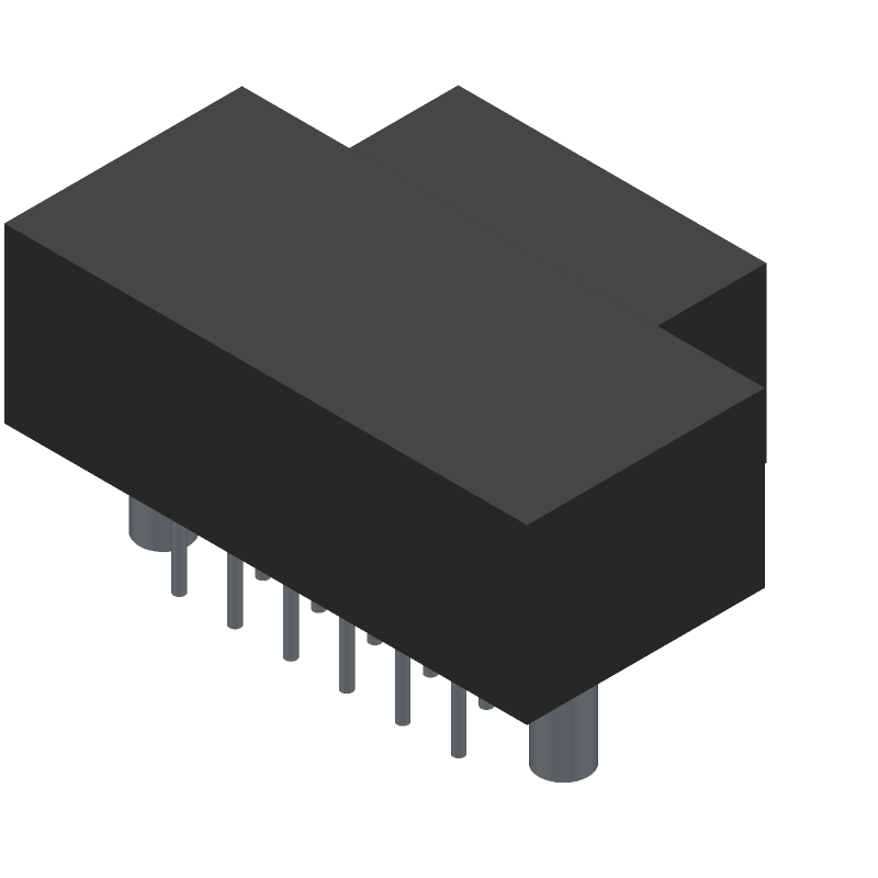 15 Pos D-Sub Receptacle, Female, Right Angle, Through Hole, Gold Contacts