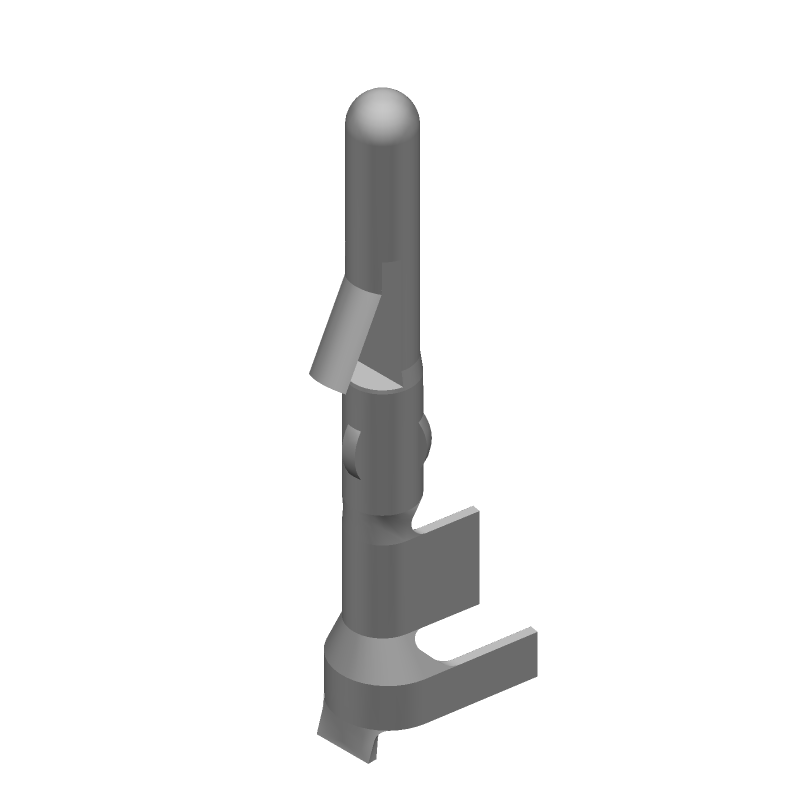 Power Contact Pin, Male, Crimp, 15A, 16-18AWG, Tin