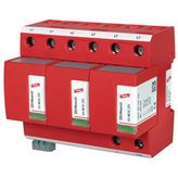 Overvoltage protector type 1 400 VAC 3-pole, DV M TNC 255 FM, Dehn