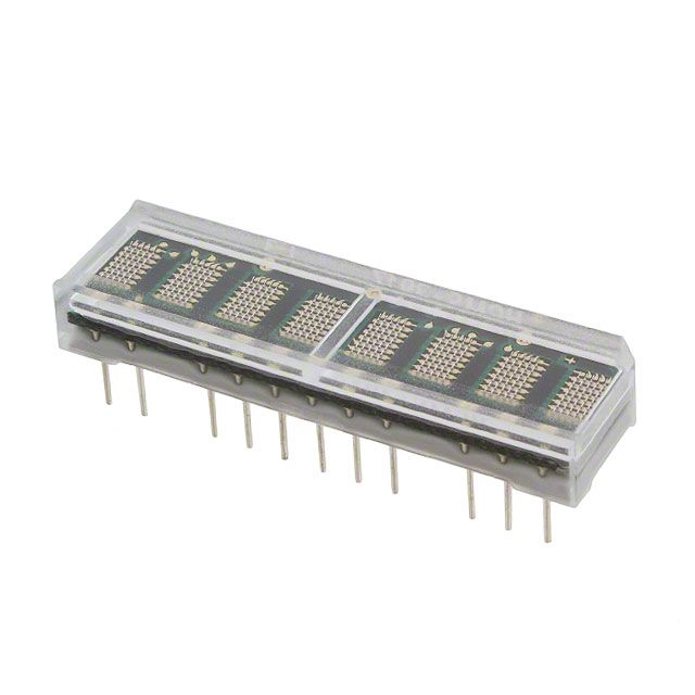 Green 8-Char 5x7 Dot Matrix LED Display, Serial Interface