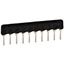 22R 5-Res Isolated Resistor Network, 10-SIP, 2.54mm Pitch