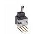 SP3T Toggle Switch, ON-ON-ON, 0.1A 28VAC/DC, PC Pin, Right Angle