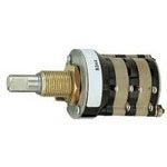 Rotary Switch, Wire Terminal, Flat Shaft Type Actuator, Panel Mount-threaded,