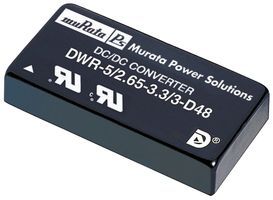 2-Output DC/DC Converter, 5V/2.65A & 3.3V/3A, 15W, 18-36VDC In